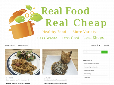 realfoodrealcheap.com snapshot