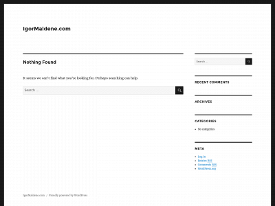 igormaldene.com snapshot