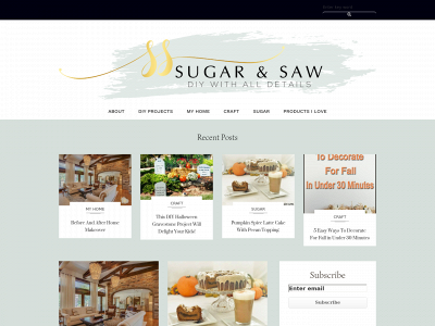sugarandsaw.com snapshot