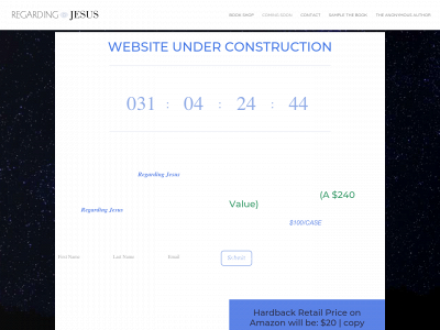 regarding-jesus.com snapshot