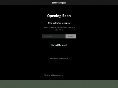 zerostategear.com snapshot