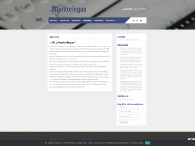 mentoringas.lt snapshot