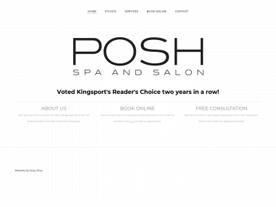 poshspasalon.com snapshot