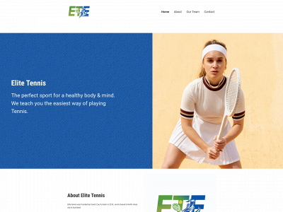 elitetennis.co.nz snapshot