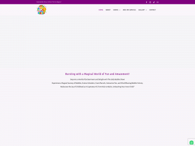 sallybubbleshow.com snapshot