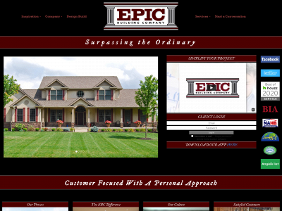 epicbuildingcompany.com snapshot