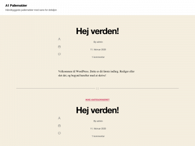 a1pallemoebler.dk snapshot