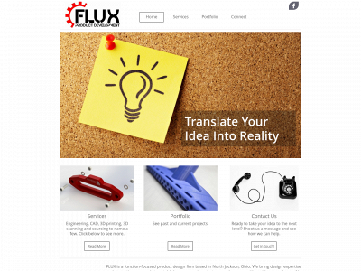 fluxproductdevelopment.com snapshot