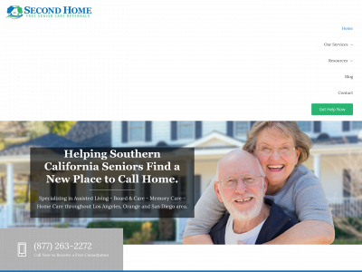 secondhomeseniors.com snapshot