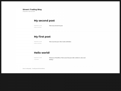 shreetrades.com snapshot