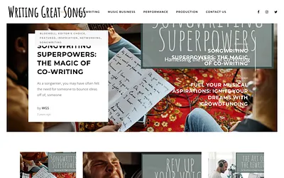 writinggreatsongs.com snapshot