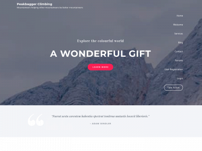 peakbaggerclimbing.com snapshot