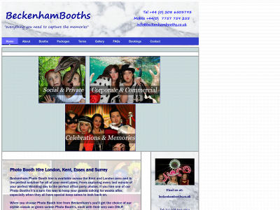 beckenhambooths.co.uk snapshot