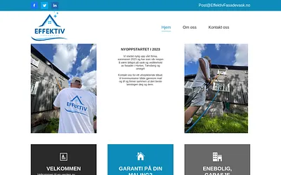 effektivfasadevask.no snapshot