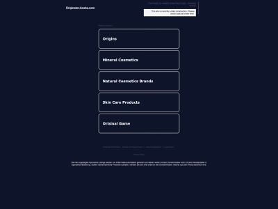 originator-books.com snapshot