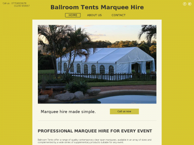 ballroomtents.co.uk snapshot