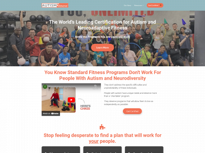 autismfitness.com snapshot