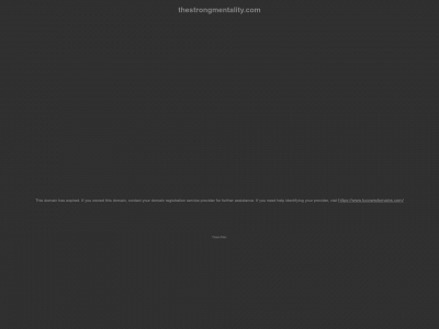www.thestrongmentality.com snapshot