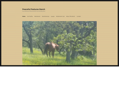 peacefulpasturesranch.com snapshot