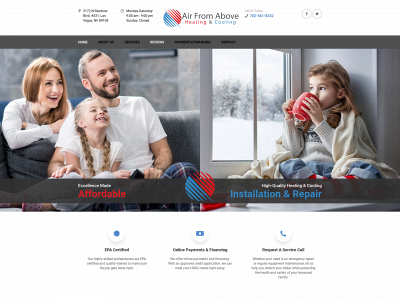 airfromabovehvac.com snapshot