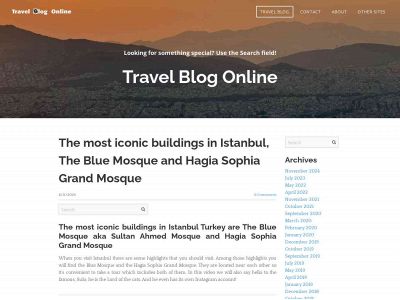 www.travelblogonline.com snapshot