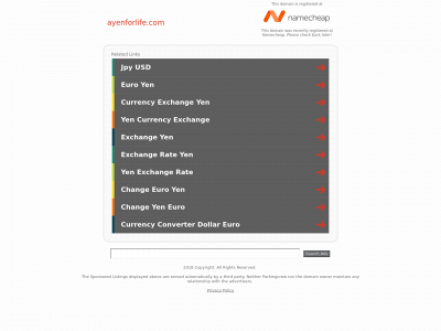 ayenforlife.com snapshot