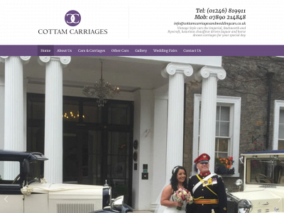 cottamcarriagesandweddingcars.co.uk snapshot