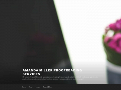 amandamillerproofreading.com snapshot