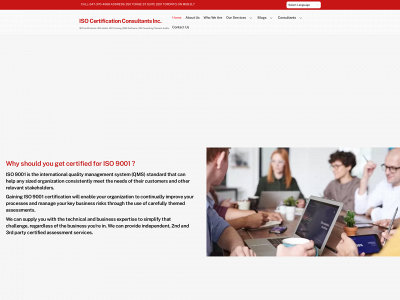 isocertification.ca snapshot