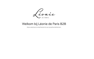 b2b-leoniedeparis.be snapshot