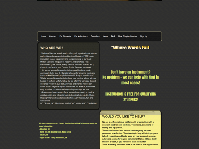 musichealingveteranscanada.org snapshot