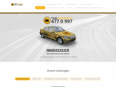 taxi-riederich.de snapshot