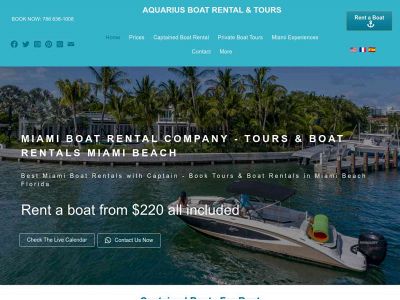 aquariusboattours.com snapshot