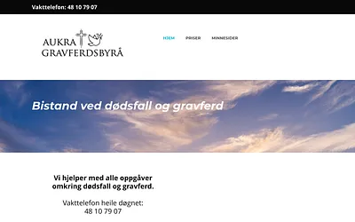 aukragravferd.no snapshot
