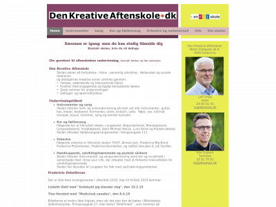 denkreativeaftenskole.dk snapshot