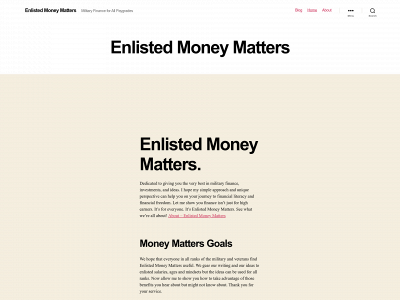 enlistedmoneymatters.com snapshot