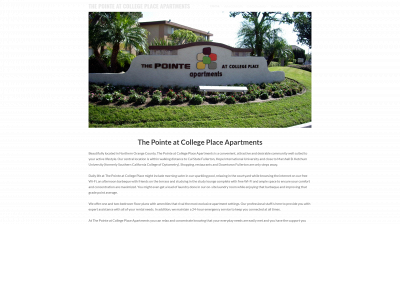 pointeatcollegeplaceapts.com snapshot