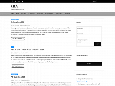 freedombuiltarms.com snapshot