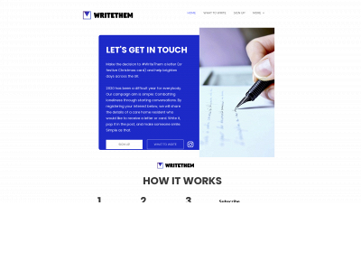 writethem.co.uk snapshot