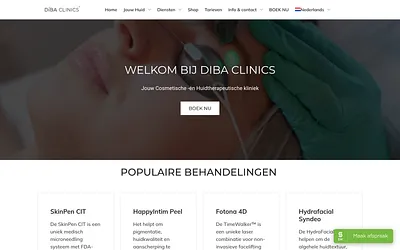dibaclinics.nl snapshot