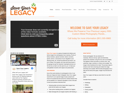saveyourlegacy.com snapshot