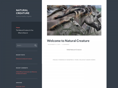 natural-creature.com snapshot