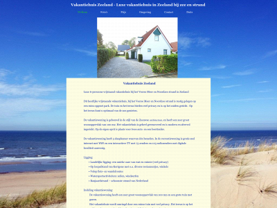 vakantiewoning-zeeland.com snapshot