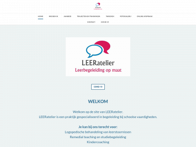 www.leeratelier.be snapshot