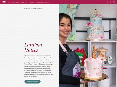 laralaladulces.com snapshot