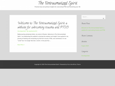 theuntraumatizedspirit.com snapshot
