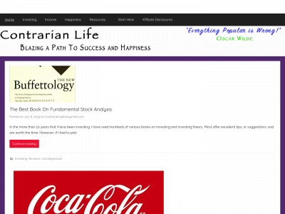 contrarianlife.com snapshot