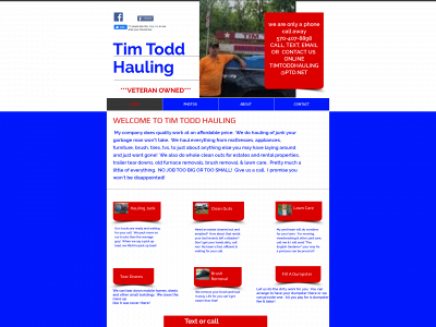 www.timtoddhauling.com snapshot