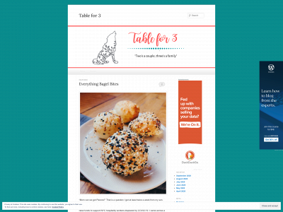 tablefor3.blog snapshot