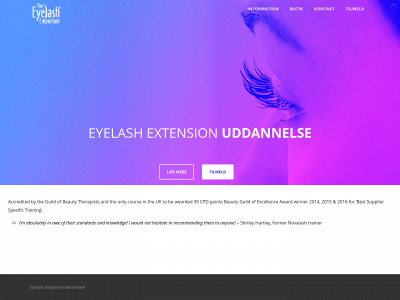 eyelashemporium.dk snapshot